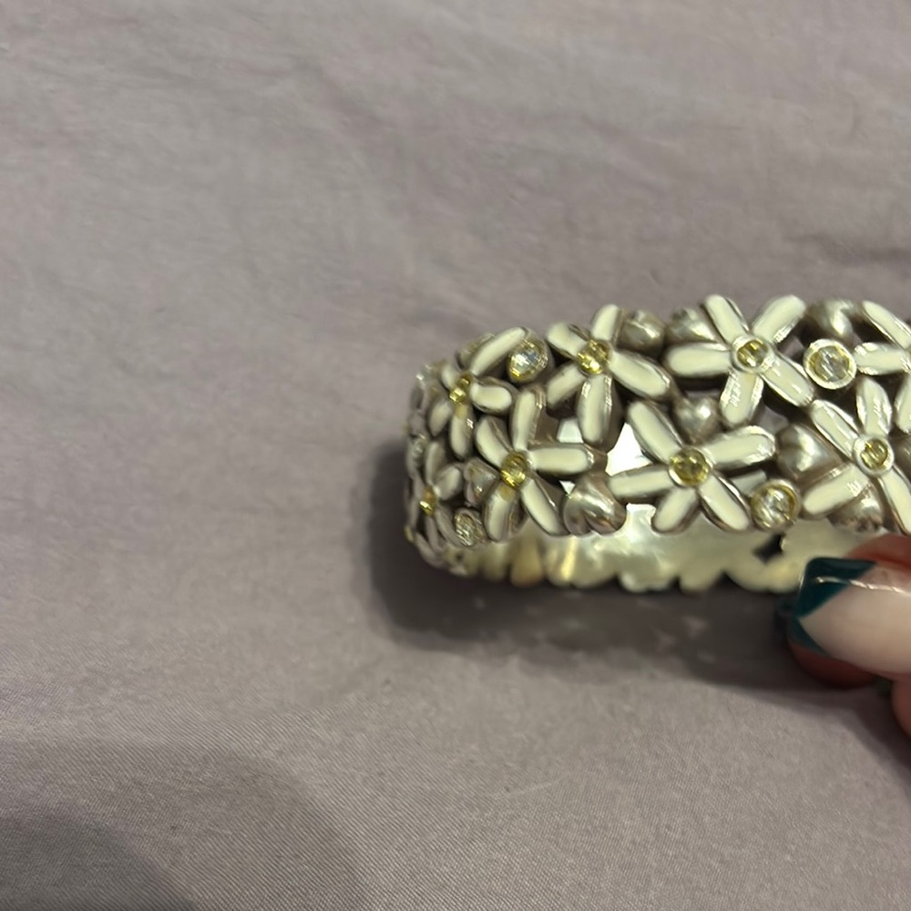 Floral Silver Bracelet - Picture 3 of 5